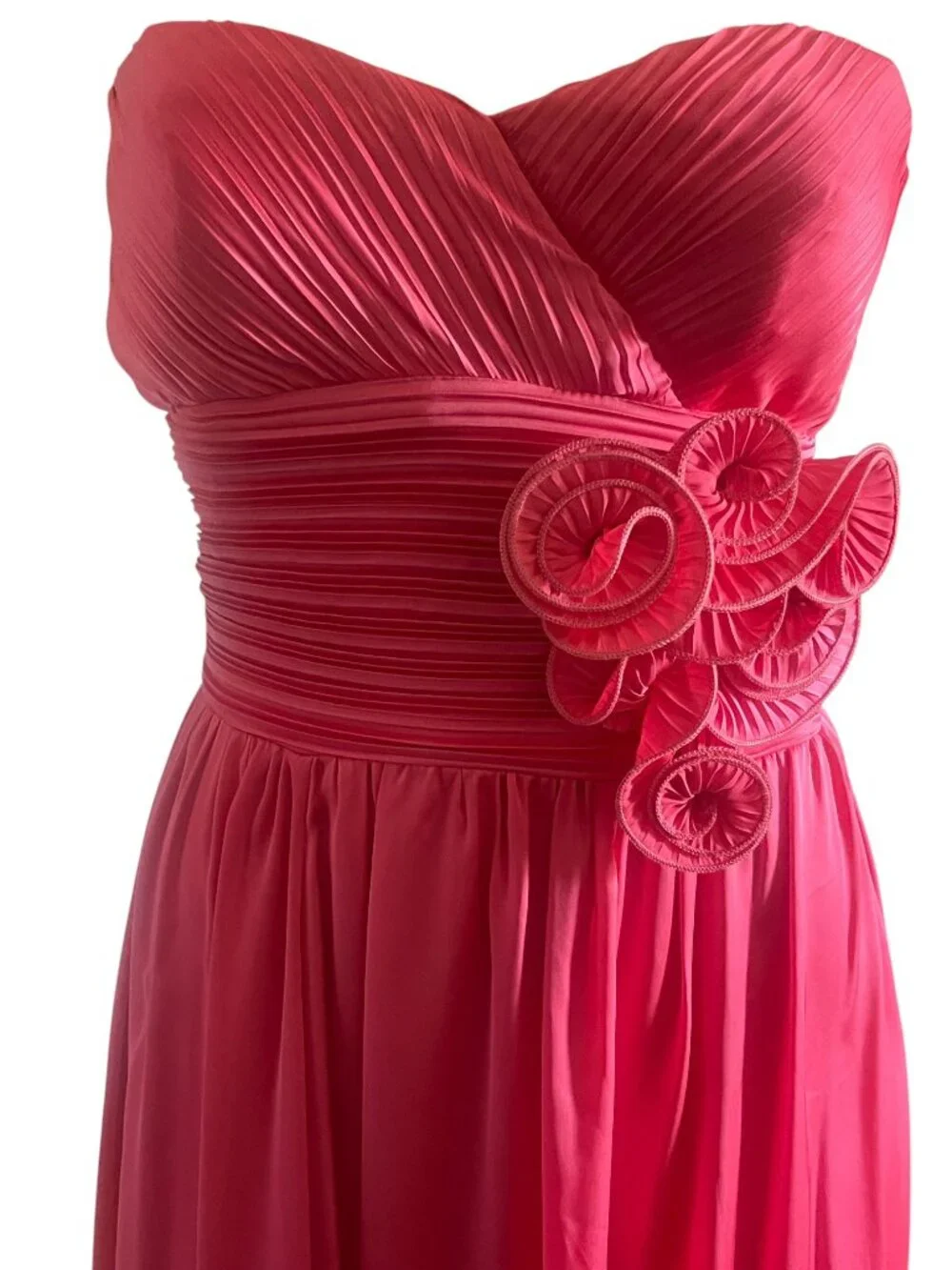 Va Va Voom Fuchsia Pink Strapless Sweetheart Formal Gown Maxi Dress S - Picture 7 of 9